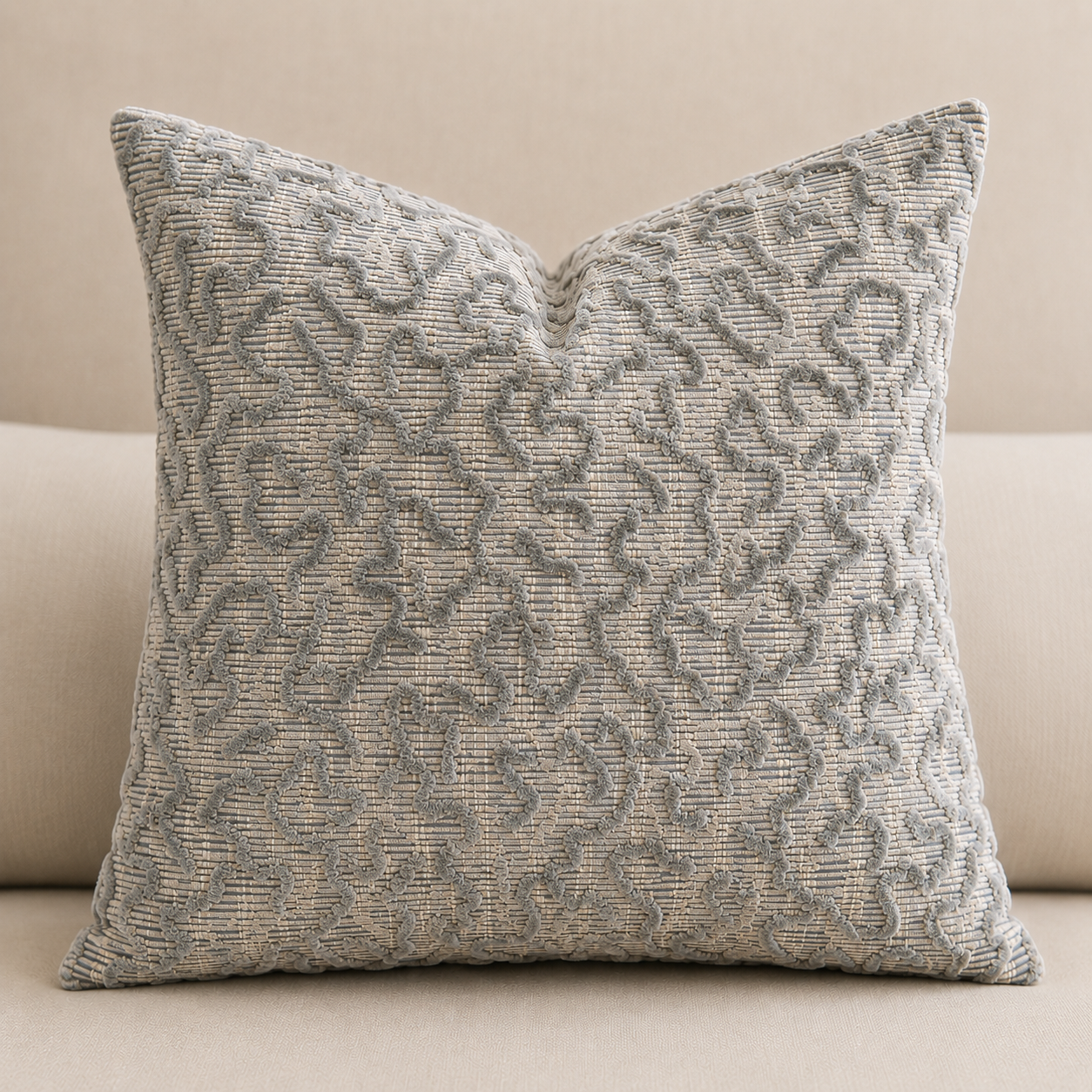 Schumacher Janis Velvet Pillow Cover | 21” × 21”