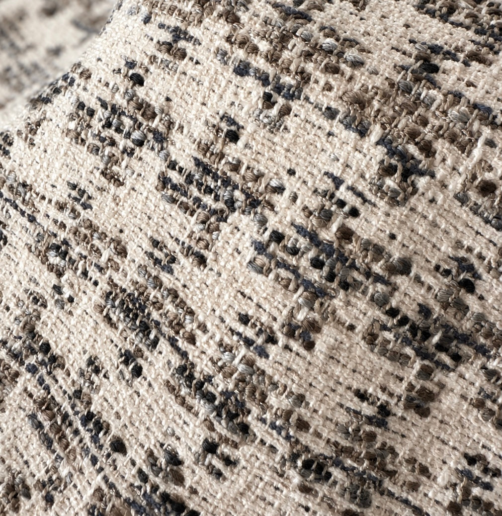 Clarke & Clarke Yves Charcoal Pillow Cover | 20” × 20