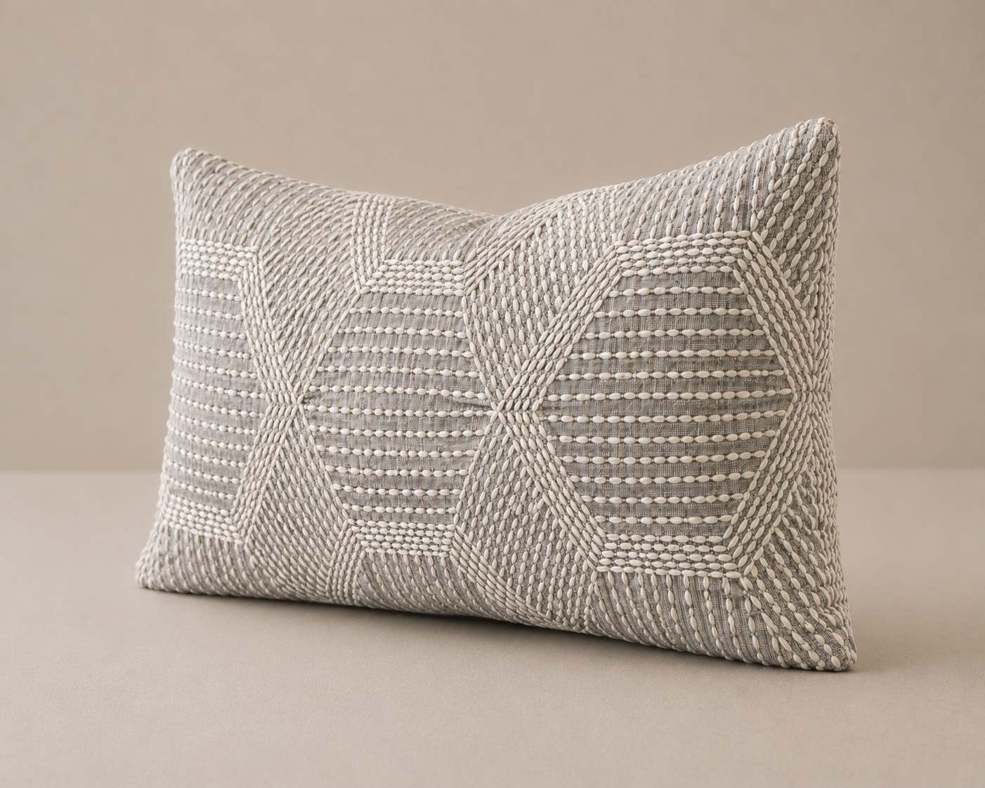 Schumacher Tortuga Embroidery Pillow Cover | 12” × 21”