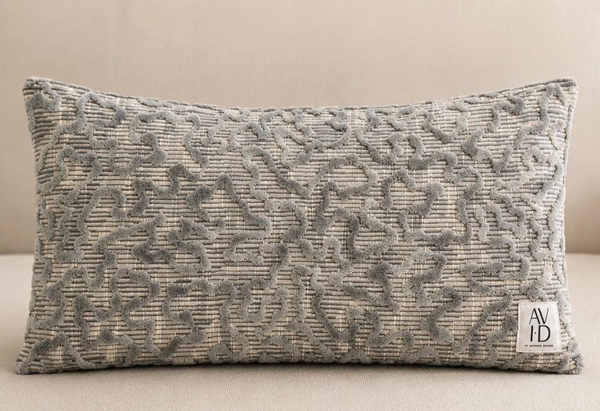 Schumacher Janis Velvet Pillow Cover | 12” × 21”