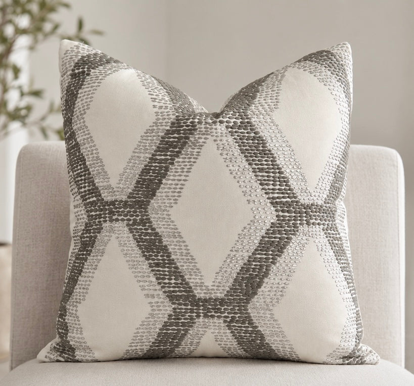 Kravet Couture Embroidered Pillow Covers (Set of 2)